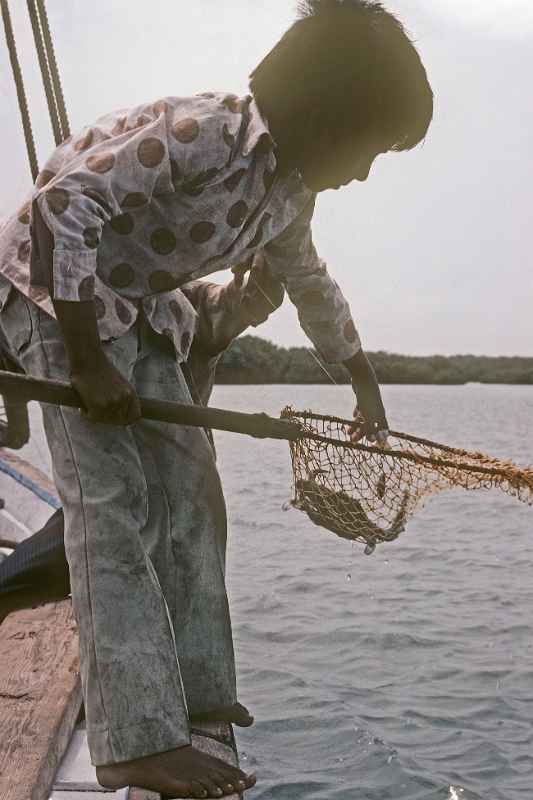 Boy with crab