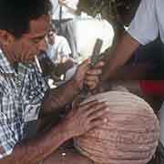 Woodcarver from Rapa Nui