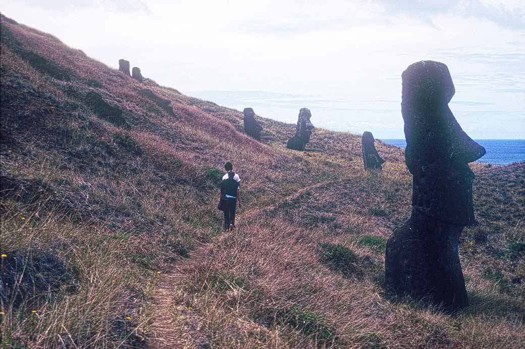 Walking path, Rano Raraku