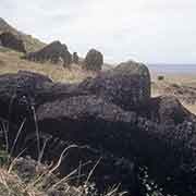 Head of a moai, Rano Raraku