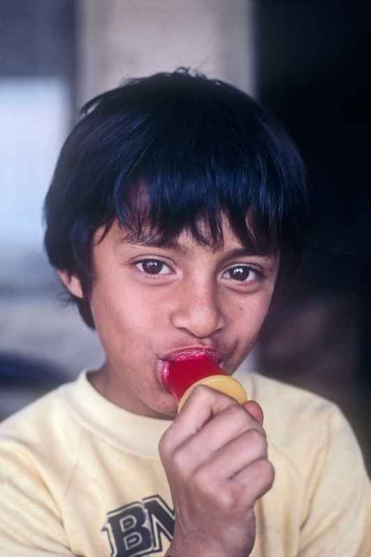 Boy with lolly pop