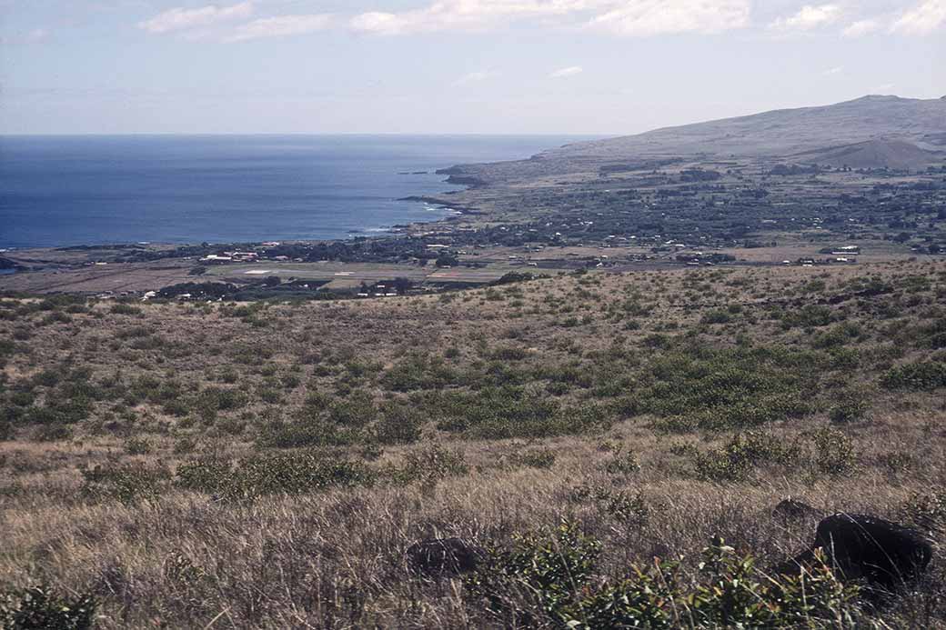 View to Hanga Roa Airport