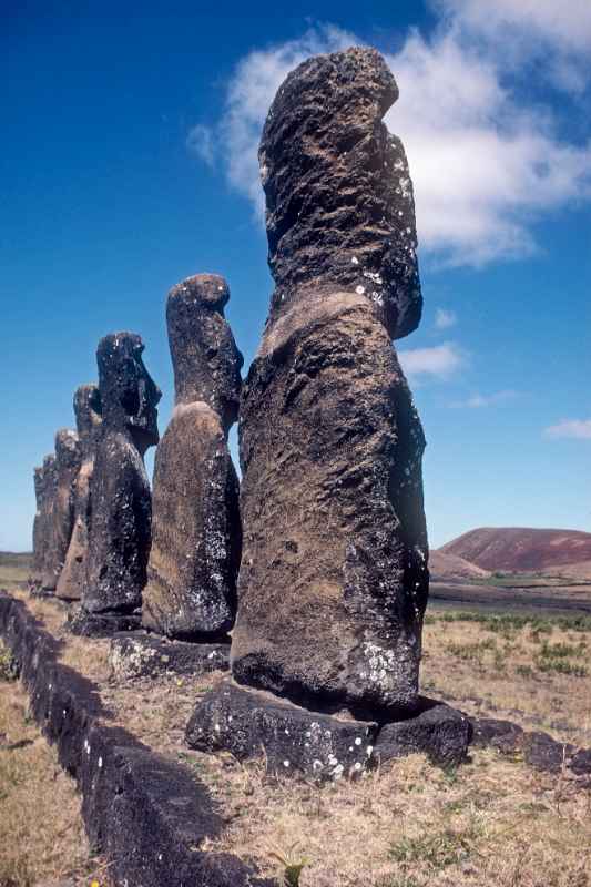 Seven Moai of Ahu Akivi