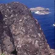 View with petroglyphs