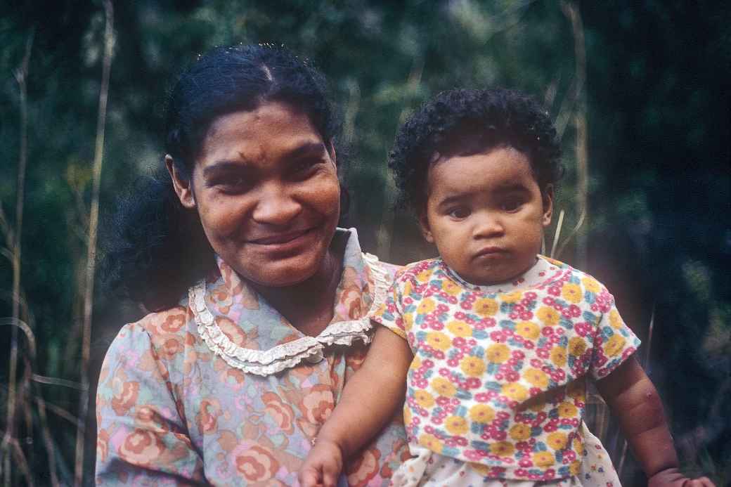 Mother and her daughter, Salazie