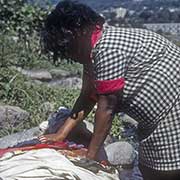 Doing laundry, Saint-Denis