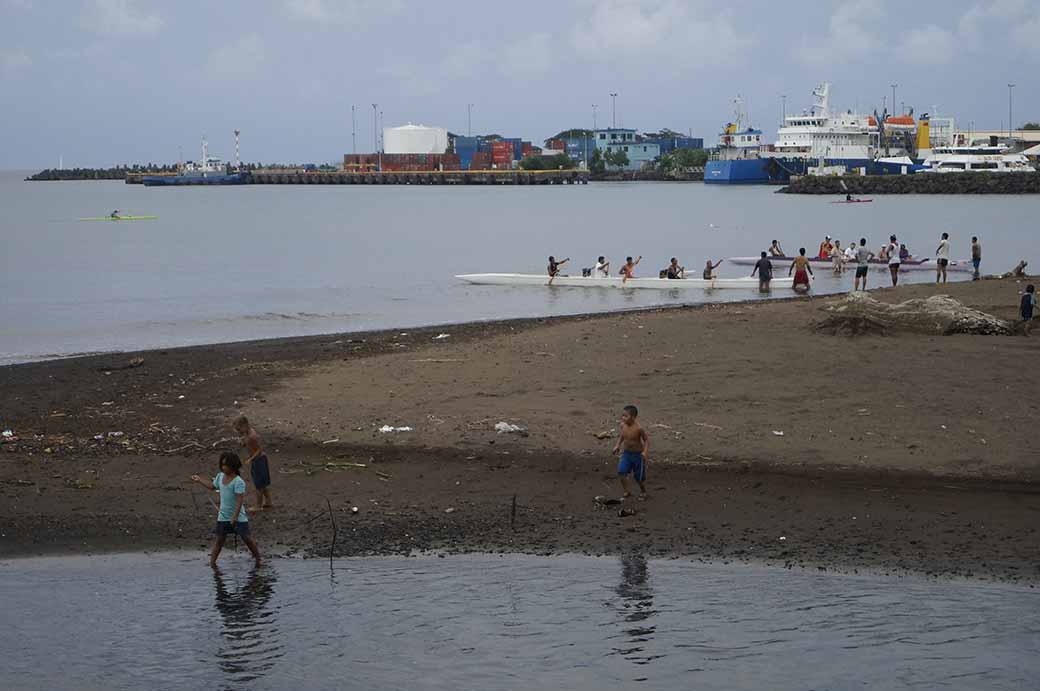 View to Apia Wharf