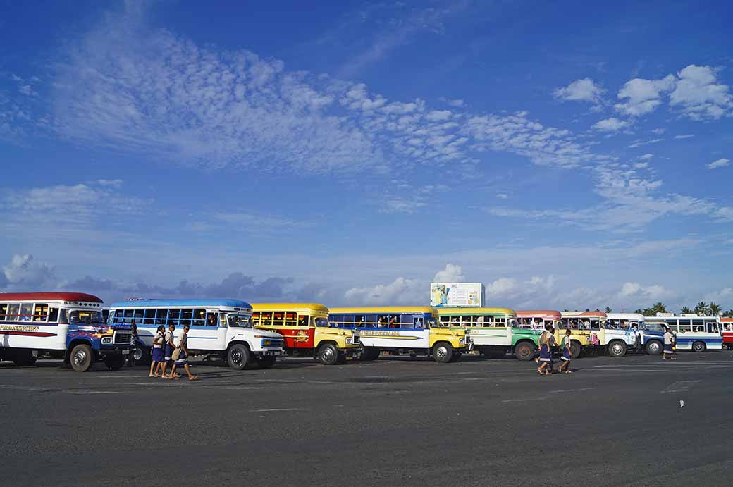 Apia's bus station