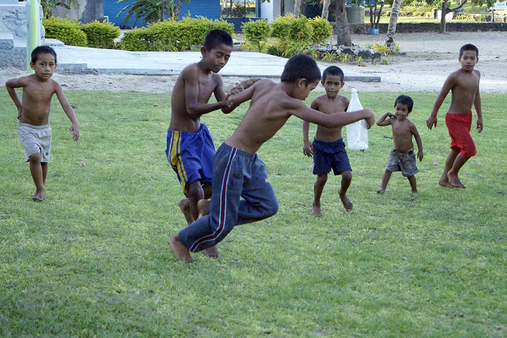 Playing rugby