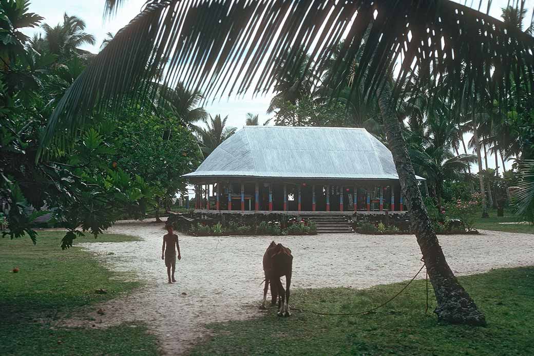 Iron roofed fale