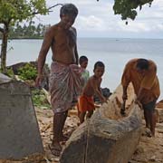 Making a canoe