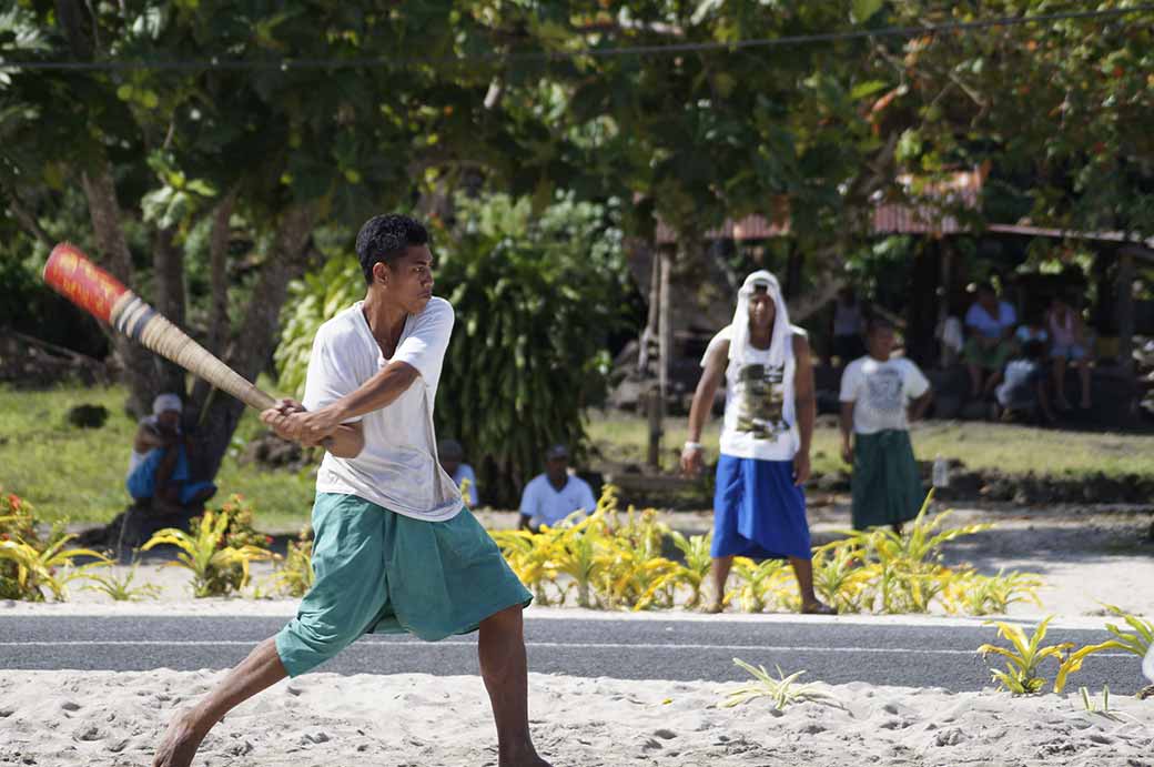 Playing Samoan cricket