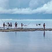 Fishing in the lagoon