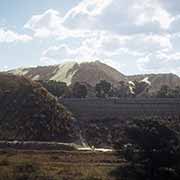 View to gold mine dumps