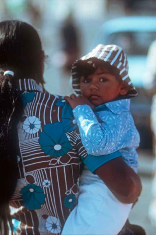 Indian mother and son