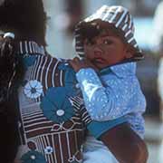 Indian mother and son