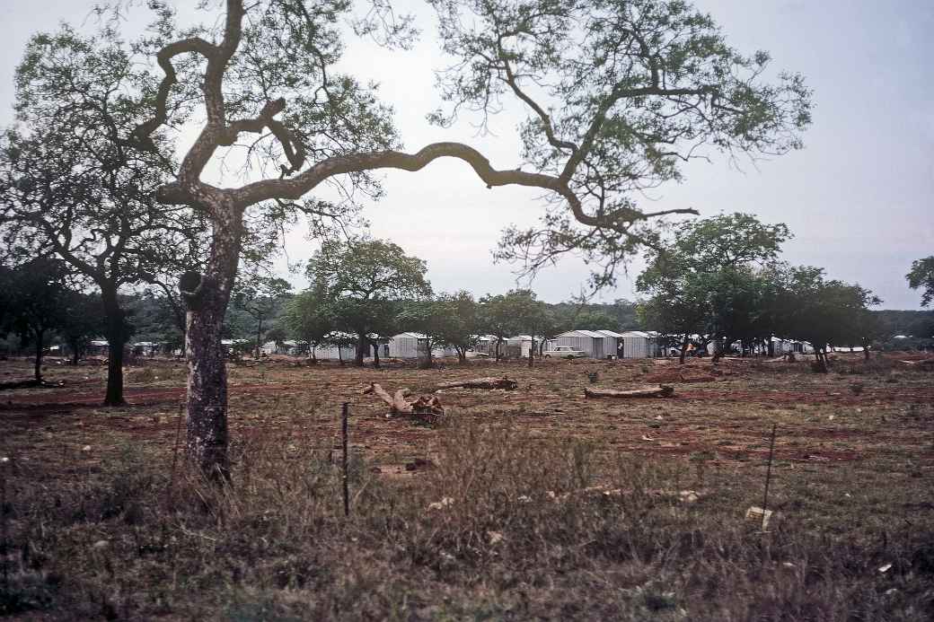 Emangwenya, tin huts