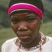 Zulu girl along road to Nkandla