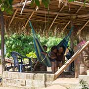 Family life in the hammock