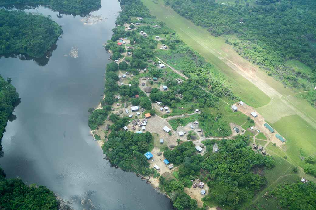 Flying over Palumeu