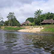 Tiriyó houses in Palumeu