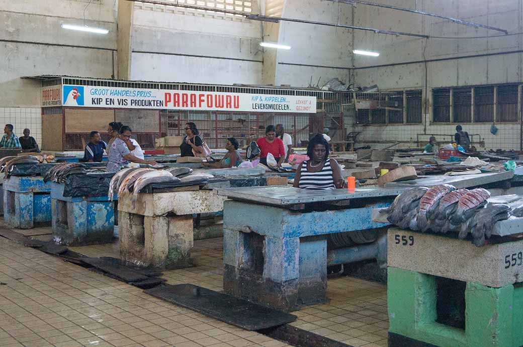 Fish market, Paramaribo