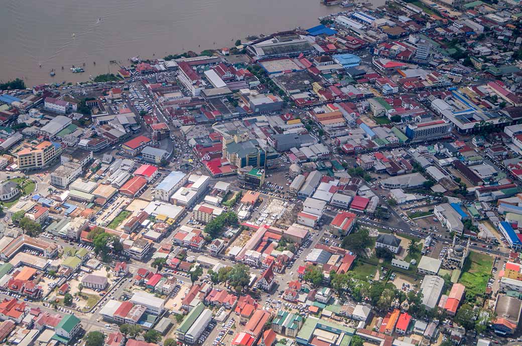 Flying over Paramaribo