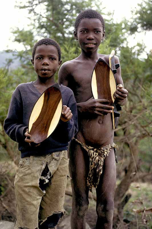 Boys with bowls