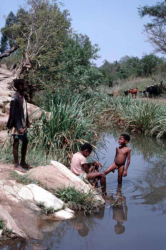 Boys at the river