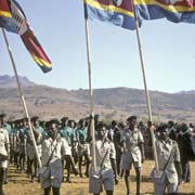 Scouts with flag