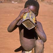 Boy drinking 