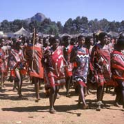 Girls marching