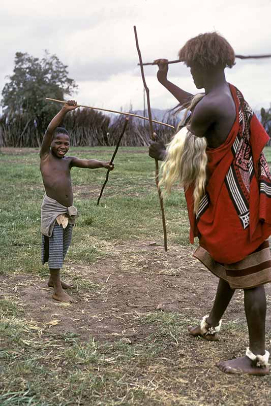 Swazi stick fight