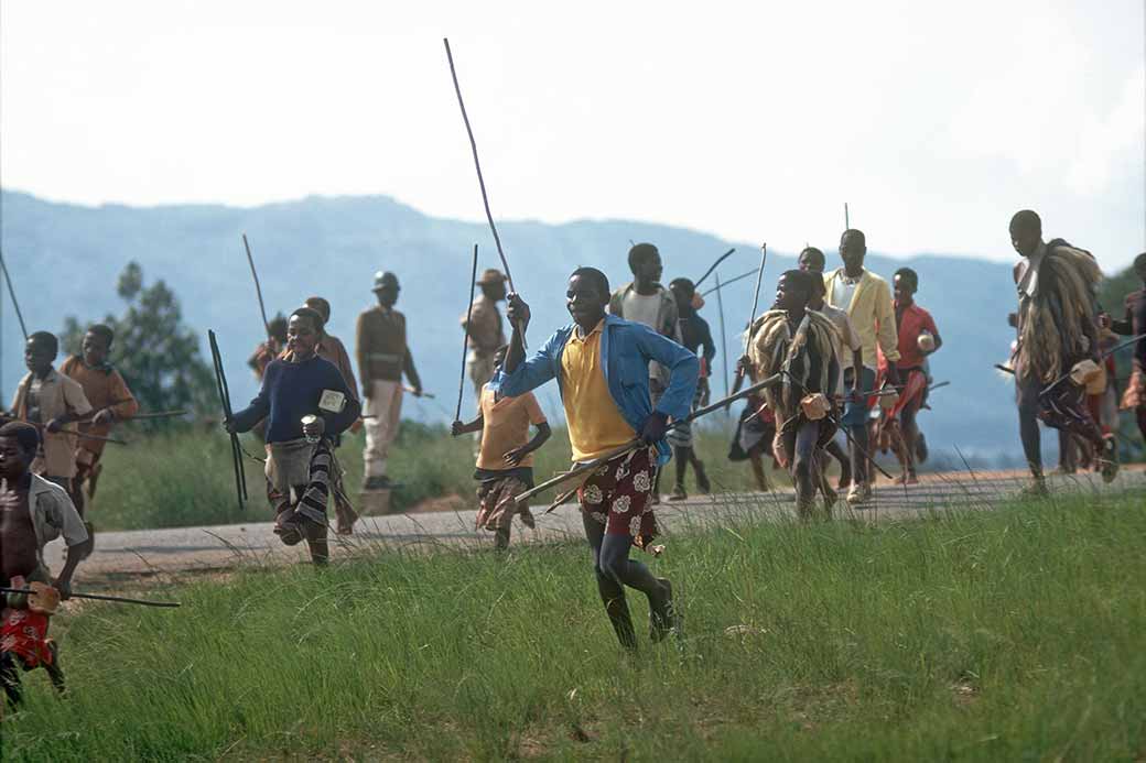 Running past Logoba