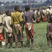 Young boys dancing