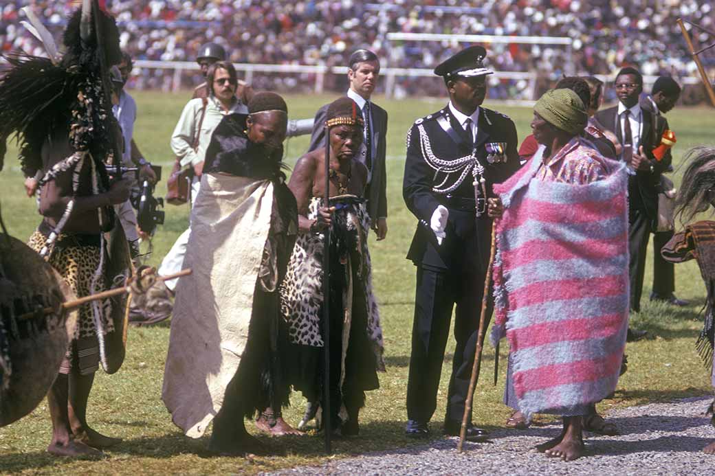 Queen Mother arrives