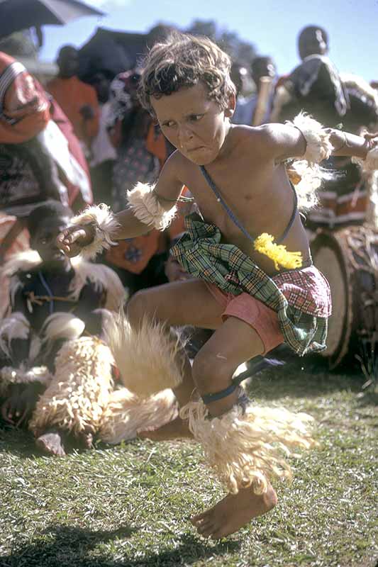 Little boy's solo dance