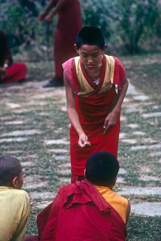 Buddhist monks debating