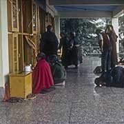 Devotees praying