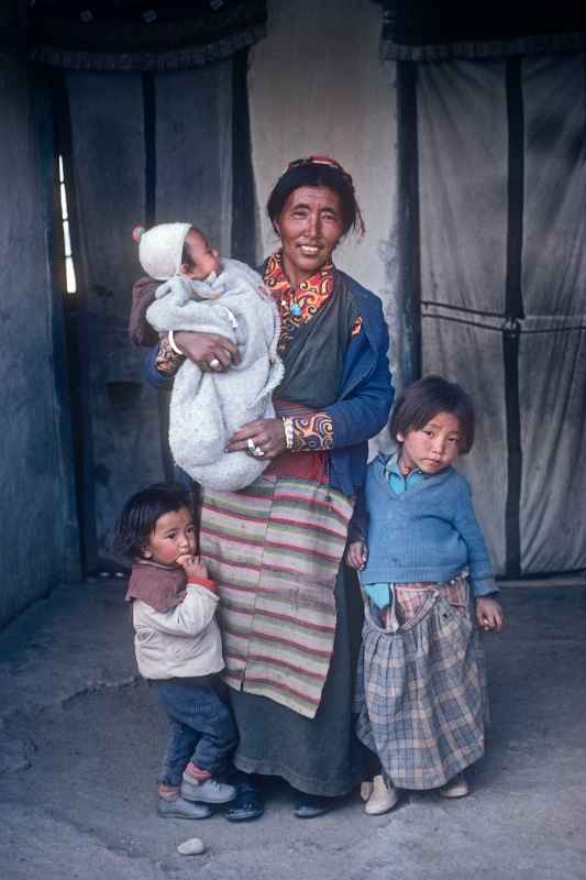 Tsepak Lhamo and mother