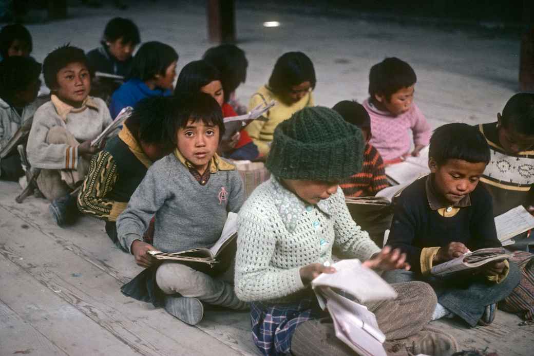 Tibetan school children