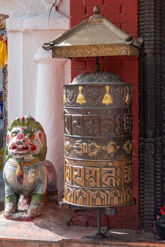 Prayer wheel, Guru Lhakhang Monastery