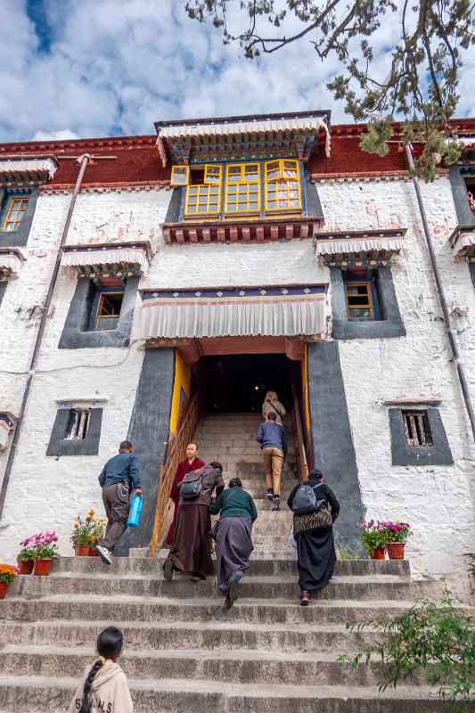 Entering Drepung Monastery