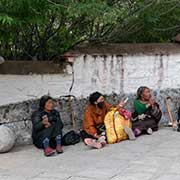 Tibetan women, Drepung Monastery