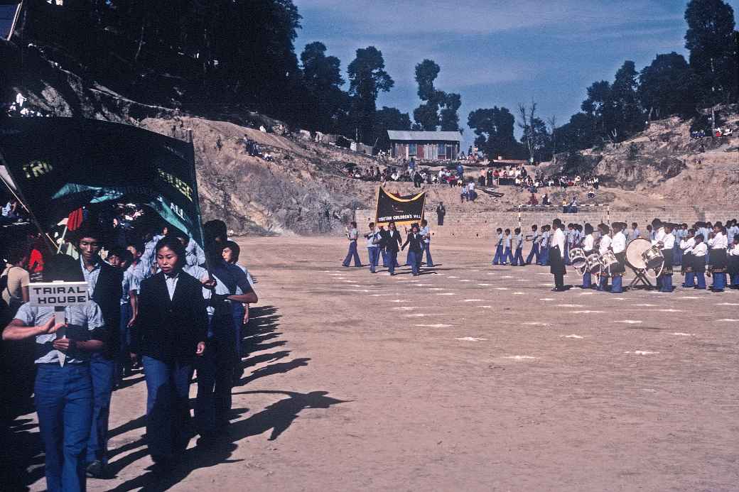 March past of the different houses