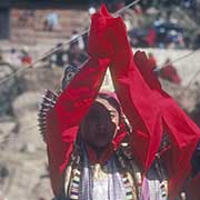 Woman dancers in Tibetan Opera