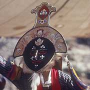 Masked dancer in Tibetan Opera