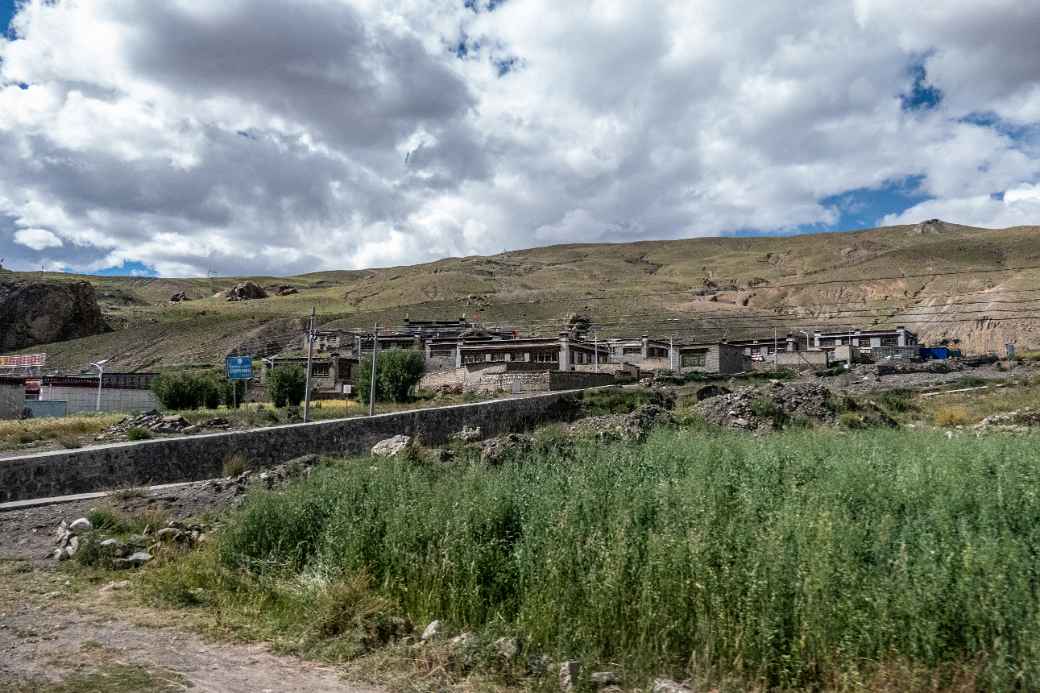 Village along the highway