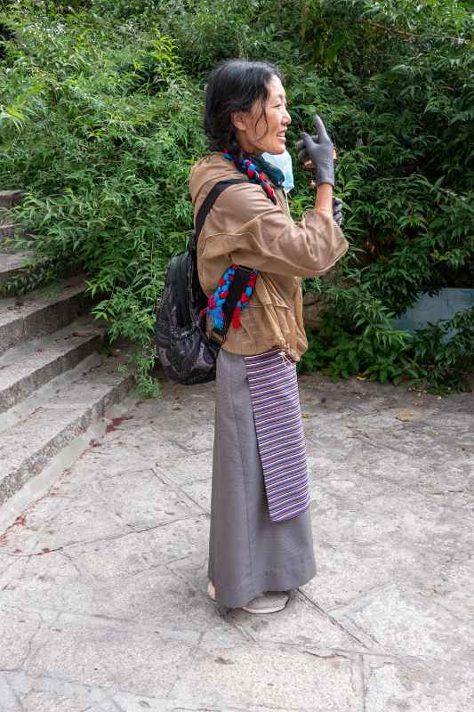 Tibetan woman, Drepung Monastery