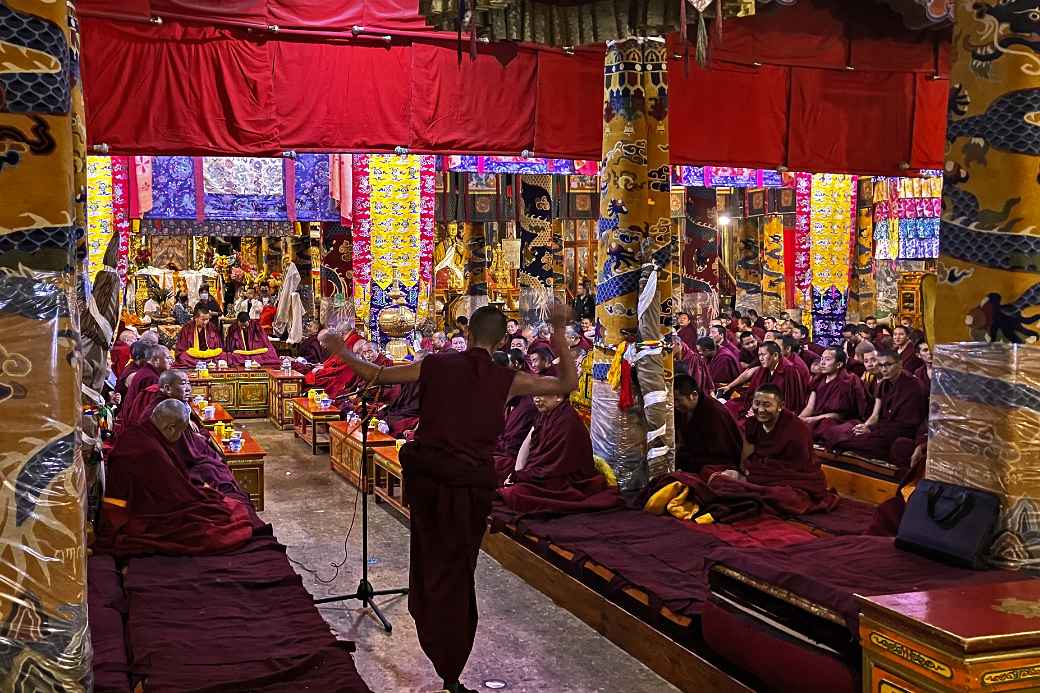 Monks' examination, Sera Monastery